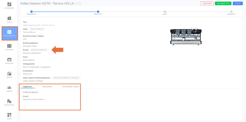 Die Video Session-Detailansicht 2 Bildschirmfoto 2026 02 09 um 14.49.23