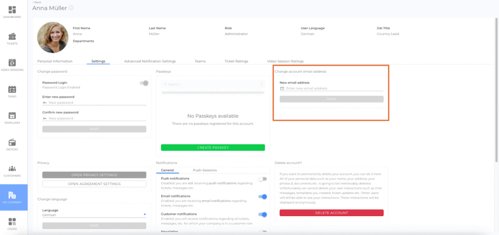 Account Email Address 2 Bildschirmfoto 2025 11 13 um 10.31.27