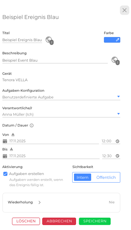 Ereignisübersicht – Kalender- und Listenansicht 5 Bildschirmfoto 2025 11 13 um 14.40.17
